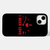 Ich brauche Liebe-Tachometer-T - Shirt Case-Mate iPhone Hülle (Rückseite (Horizontal))