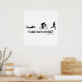 Ich brauche mehr Cowbell-T - Shirt Poster (Küche)