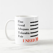 Ich brauche mehr Kaffee Kaffeetasse (Links)