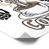 Ich brauche mehr Kaffee Shirt Ästhetische Kleidung Poster (Ecke)