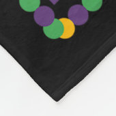 Ich brauche mehr Perlen Funny Mardi Gras Fleecedecke (Ecke)