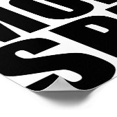 Ich brauche mehr Platz | Funny Typografy Poster (Ecke)