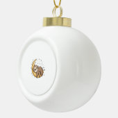 Ich brauche mehr Schlaf Keramik Kugel-Ornament (Rechts)