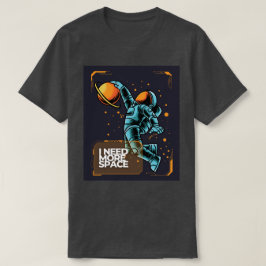 Ich brauche mehr Weltraum-Astronauten-T-Shirt T-Shirt