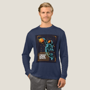 Ich brauche mehr Weltraum-Astronauten-T-Shirt Tri-Blend Shirt