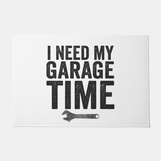 Ich brauche mein Garage Time Funny Car Enthusiast  Fußmatte (Vorderseite)