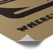 Ich brauche mein Kaffeeposter Poster (Ecke)