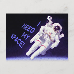 Ich brauche meinen Platz Postkarte