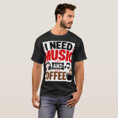 Ich brauche Musik & Kaffee T-Shirt (Vorne ganz)
