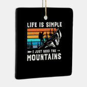 Ich brauche nur die Berge Keramikornament (Rechts)