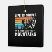 Ich brauche nur die Berge Keramikornament (Links)