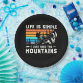 Ich brauche nur die Berge Pappteller (Party)