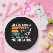 Ich brauche nur die Berge Pappteller (Party)