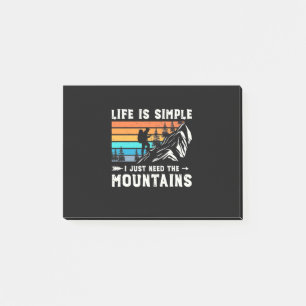 Ich brauche nur die Berge Post-it Klebezettel