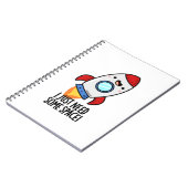 Ich brauche nur ein wenig Weltraum-Funny-Raketenpu Notizblock (Linke Seite)