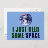Ich brauche nur etwas Platz Postkarte (Vorne/Hinten)