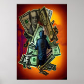 Ich brauche nur Geld | AI Art Poster (Vorne)