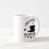 Ich brauche nur Kaffee Kaffeetasse (VorderseiteRechts)