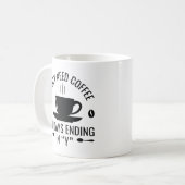 Ich brauche nur Kaffee Kaffeetasse (Vorderseite Links)