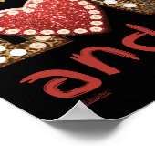 ICH BRAUCHE NUR LIEBE... UND IHR süßes Valentinges Poster (Ecke)