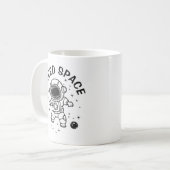 "Ich brauche Platz" - Astronaut allein Kaffeetasse (Vorderseite Links)
