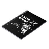 Ich brauche Raumfahrtraum Notizblock (Linke Seite)