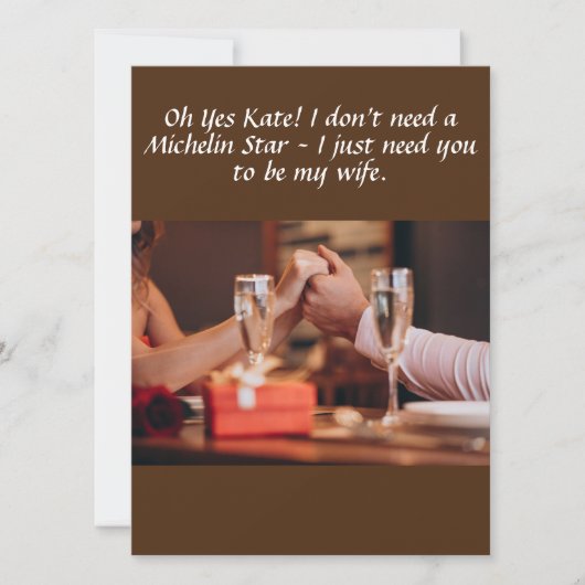 ICH BRAUCHE SIE NICHT, MICHELIN STAR ZU SEIN, PERS (Vorderseite)