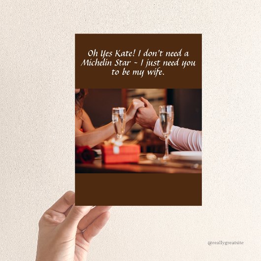 ICH BRAUCHE SIE NICHT, MICHELIN STAR ZU SEIN, PERS