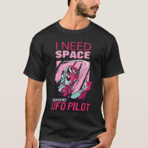 Ich brauche Space UFO PILOT Funny Introvertieren L
