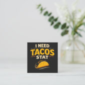 Ich brauche Tacos sofort Begleitkarte (Stehend Vorderseite)