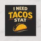 Ich brauche Tacos sofort Begleitkarte (Rückseite)