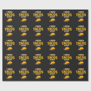 Ich brauche Tacos sofort Geschenkpapier