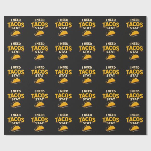 Ich brauche Tacos sofort Geschenkpapier (Flach)