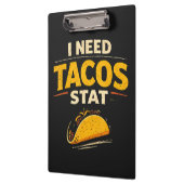 Ich brauche Tacos sofort Klemmbrett (Links)