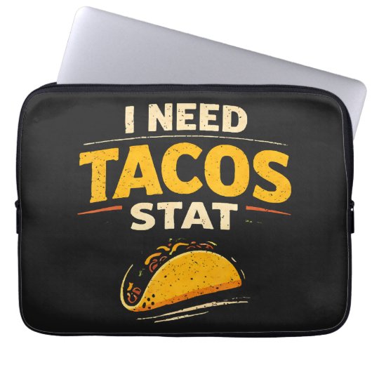 Ich brauche Tacos sofort Laptopschutzhülle (Vorderseite)