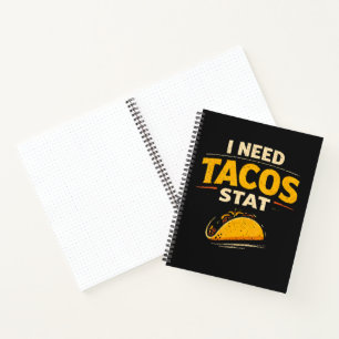 Ich brauche Tacos sofort Notizblock