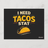Ich brauche Tacos sofort Postkarte (Rückseite)