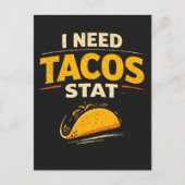 Ich brauche Tacos sofort Postkarte (Vorderseite)