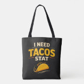 Ich brauche Tacos sofort Tasche (Rückseite)