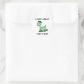 ICH BRAUCHE ÜBER BAUFEUER - LOCH NESS MONSTER RUNDER AUFKLEBER (Tasche)