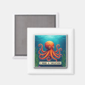 Ich brauche Urlaub. Magnet (Vorderseite/Rückseite)