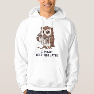 Ich brauche vielleicht später Kaffee - Lustiger Eu Hoodie