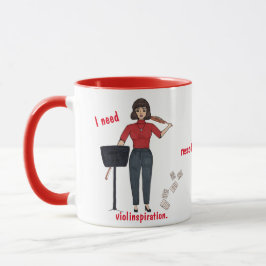 Ich brauche Violinspiration. T-Shirt Tasse