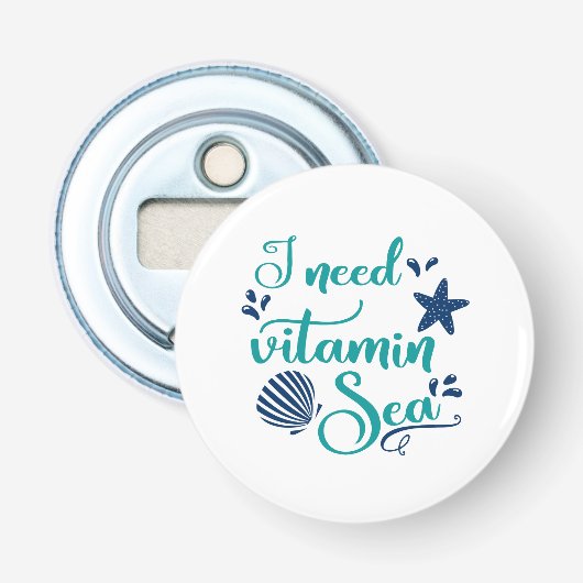 Ich brauche Vitamin Meer Flaschenöffner (Vorderseite)