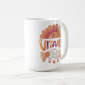 Ich brauche Vitamin-Meer: Handgezeichnete Sonnenun Kaffeetasse (VorderseiteRechts)