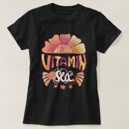 Ich brauche Vitamin-Meer: Handgezeichnete Sonnenun T-Shirt