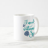 Ich brauche Vitamin Meer Kaffeetasse (VorderseiteRechts)