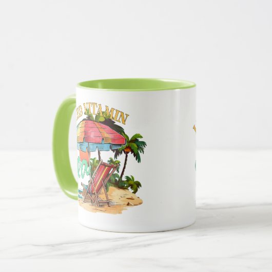 Ich brauche Vitamin Meer Tasse (Vorderseite Links)