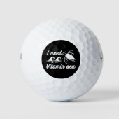 Ich brauche Vitamin-Meeresschildkröte Golfball (Vorderseite)
