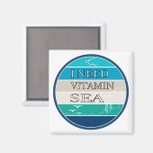Ich brauche Vitamin Sea Magnet (Vorderseite/Rückseite)